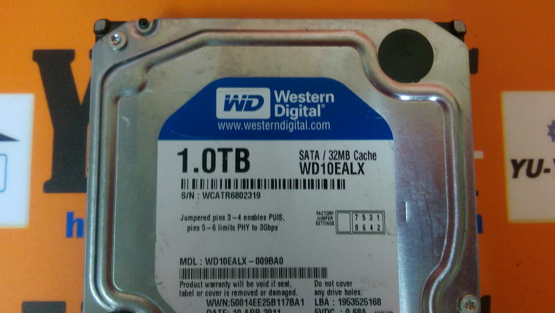 Western Digital WD10EALX-009BA0 Hard Drive - PLC DCS SERVO Control ...
